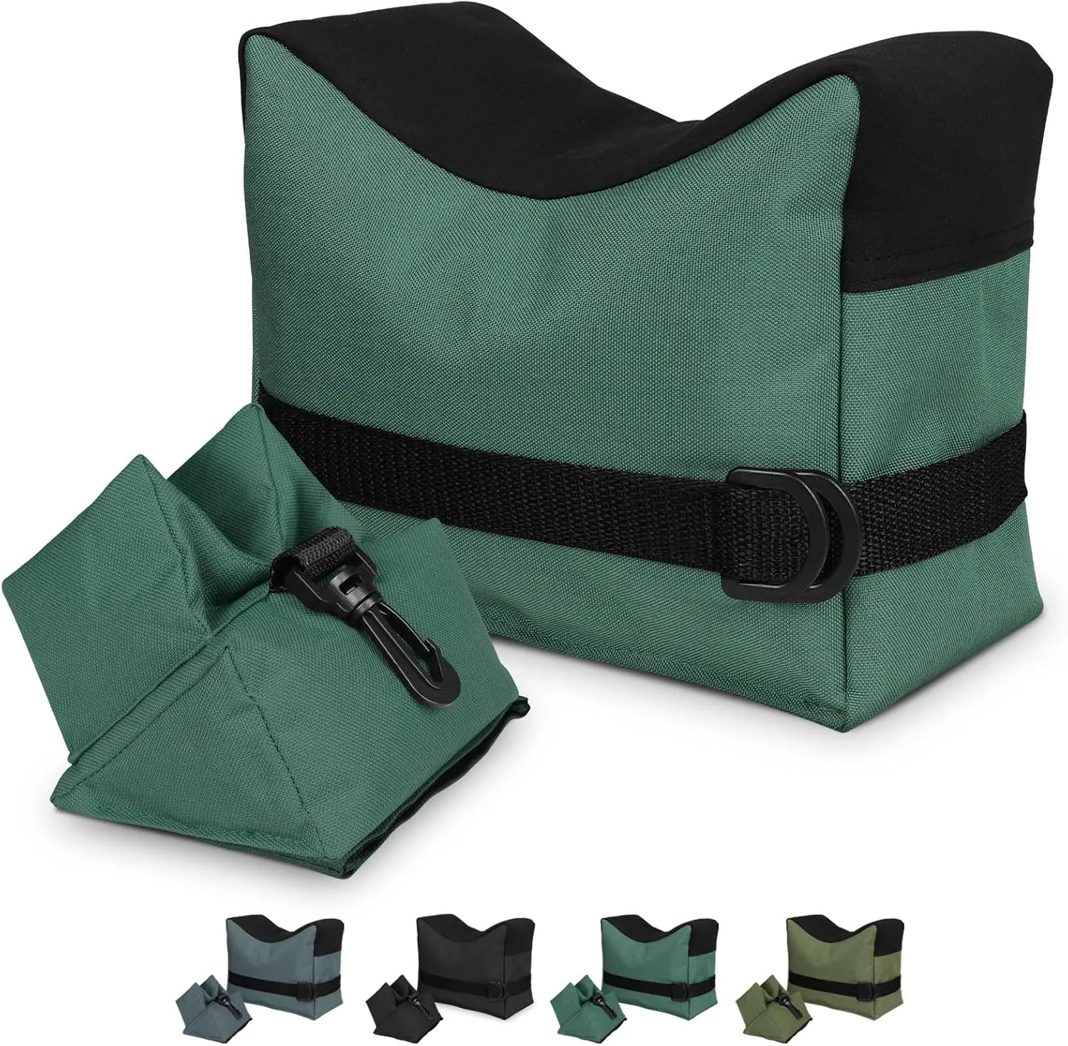 Twod Outdoor Shooting Rest Bags - Target Sports Bench Rest with Front & Rear Support SandBag Stand Holders for Gun Rifle Shooting Hunting Photography - Unfilled