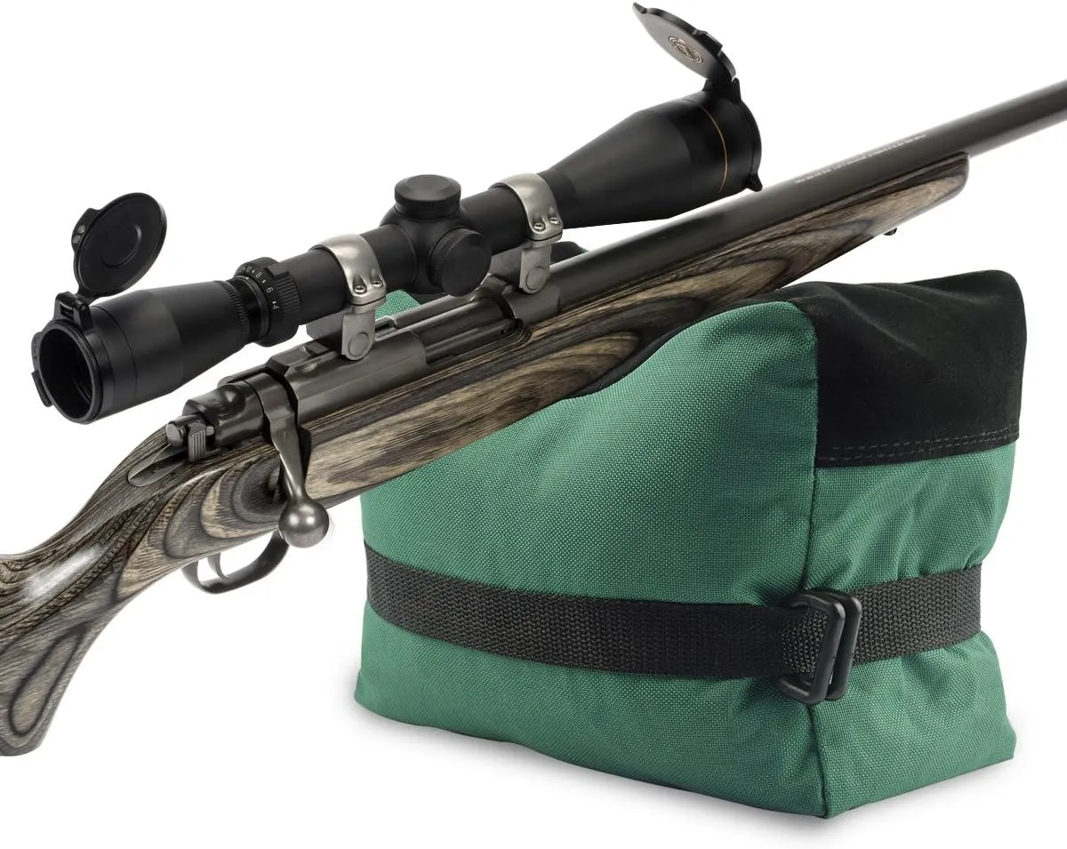 Twod Outdoor Shooting Rest Bags - Target Sports Bench Rest with Front & Rear Support SandBag Stand Holders for Gun Rifle Shooting Hunting Photography - Unfilled