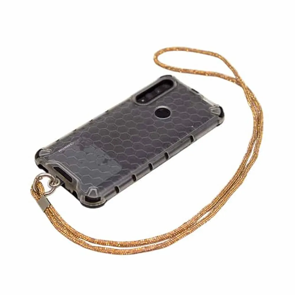 Universal Cell Phone Diamond Lanyard Compatible with all smart phone - 1x Diamond Nylon Neck Strap, 1x Diamond Wrist Strap(20cm) - Gold