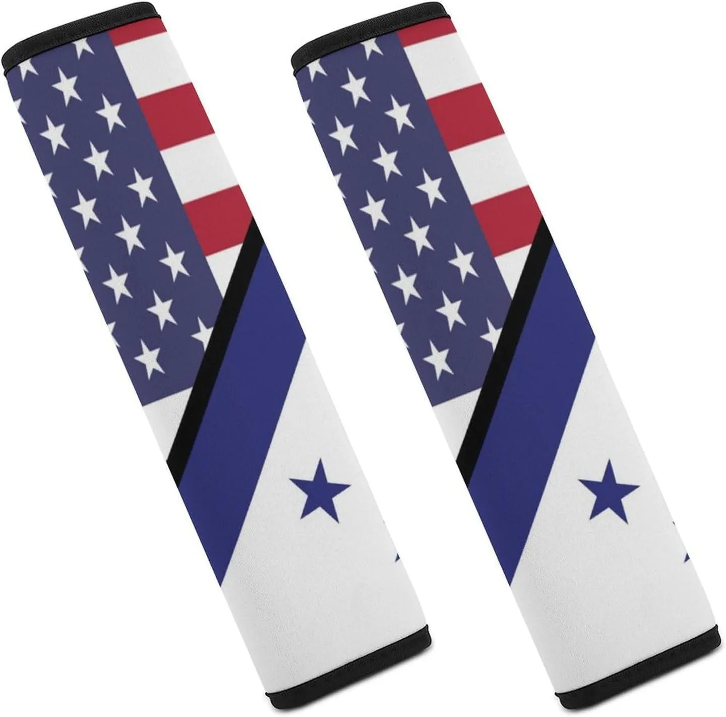 U.S. and Honduras Flag Fashion Car Seat Belt Cover Pad for Shoulder Bag Camera Soft Comfort Accessories 2PCS