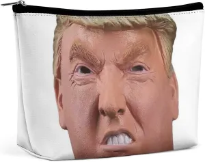 US Presidential Officials Makeup Bag for Women Portable Cosmetic Bag Waterproof Toiletry Bag Storage Bag Large Makeup Pouch Aesthetic Handheld Makeup Bag for Travel Work