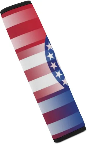 U.S.A Missouri State Flag Fashion Car Seat Belt Cover Pad for Shoulder Bag Camera Soft Comfort Accessories 1PCS