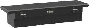 UWS EC10013 Secure Lock 69-Inch Matte Black Heavy-Wall Aluminum Truck Tool Box with Low Profile, RigidCore Lid