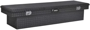 UWS EC10322 63-Inch Gloss Black Heavy-Wall Aluminum Truck Tool Box, RigidCore Lid