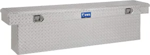 UWS TBSD-69-SL Single Lid Slim Line Aluminum Toolbox with Beveled Insulated Lid