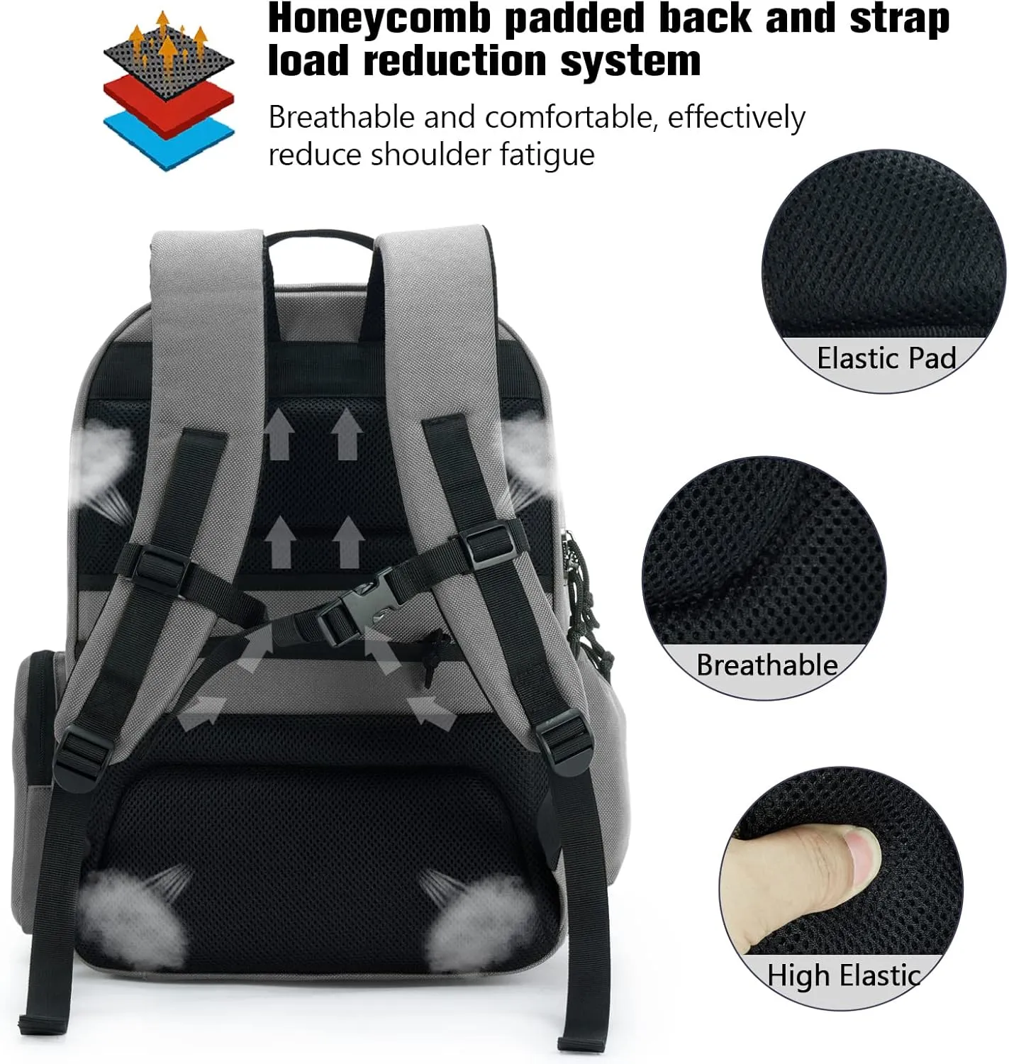 VEAGIA Range Backpack Pistol Range Bag For Handguns And Ammo Gun Cases Pistol Bags With Lockable Explosion-Proof Zippers