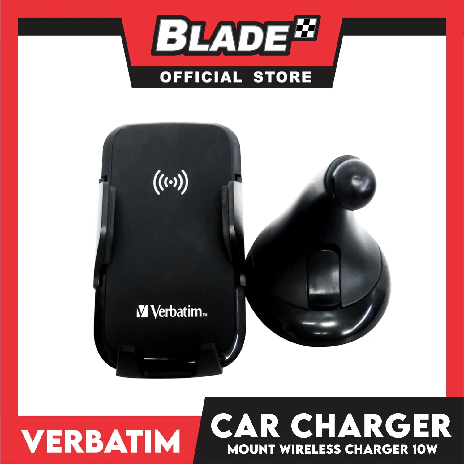 Verbatim 10W Fast Charging Car Mount Wireless Charger