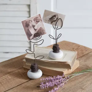 Vintage Doorknob Photo Holder - Tulip - Box of 2