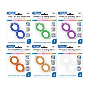 Wrist Coil w/ Key Holder (2/Pack)