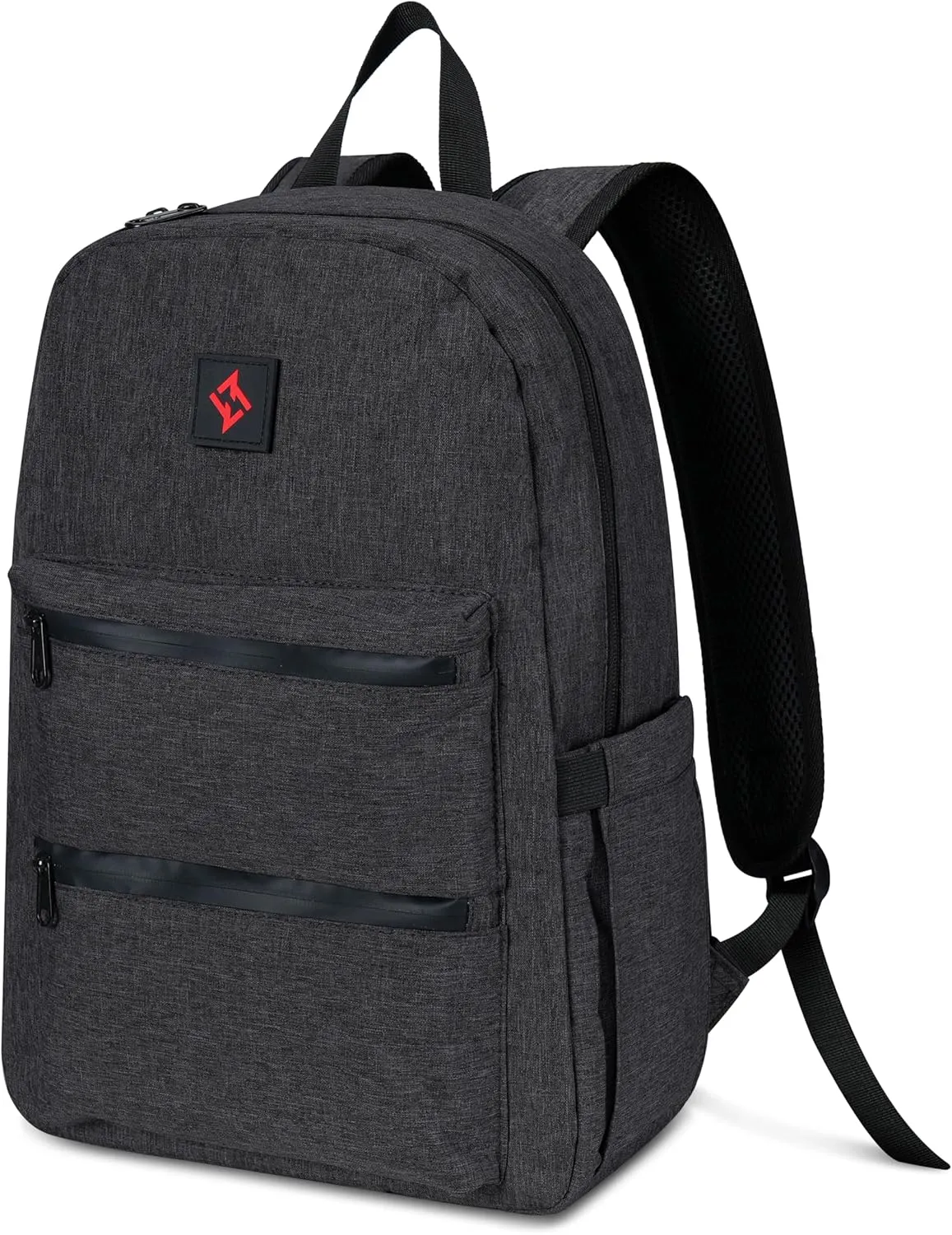 zazzy Smell Proof Backpack Lockable Carbon Fiber Odor Proof Backpack, Backpack with Lock, Travel Backpack Daypack Black