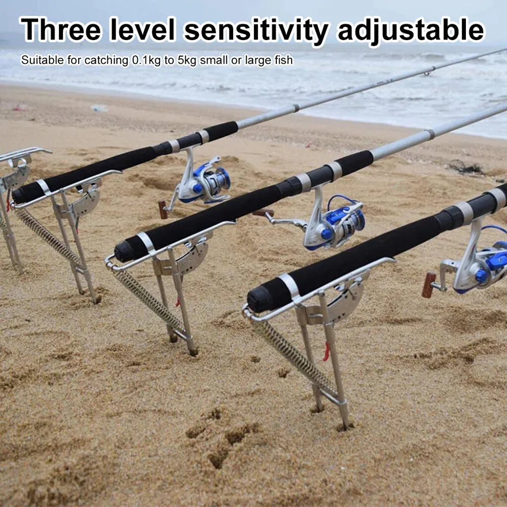 Zinc Alloy Fishing Rod Holder Automatic Support Fishing Rack Spring Support Stand Outdoor Fishing Tools Fishing Rod Bracket