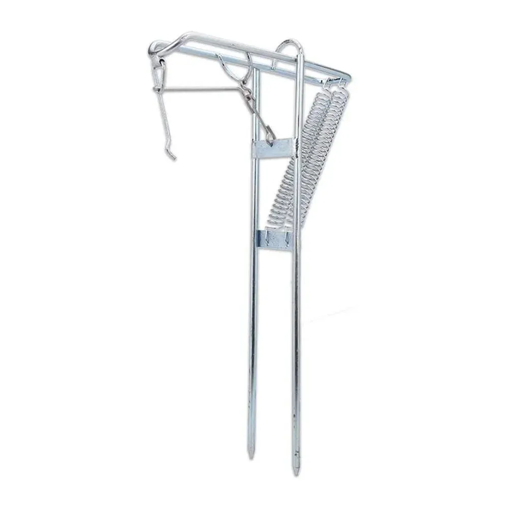Zinc Alloy Fishing Rod Holder Automatic Support Fishing Rack Spring Support Stand Outdoor Fishing Tools Fishing Rod Bracket