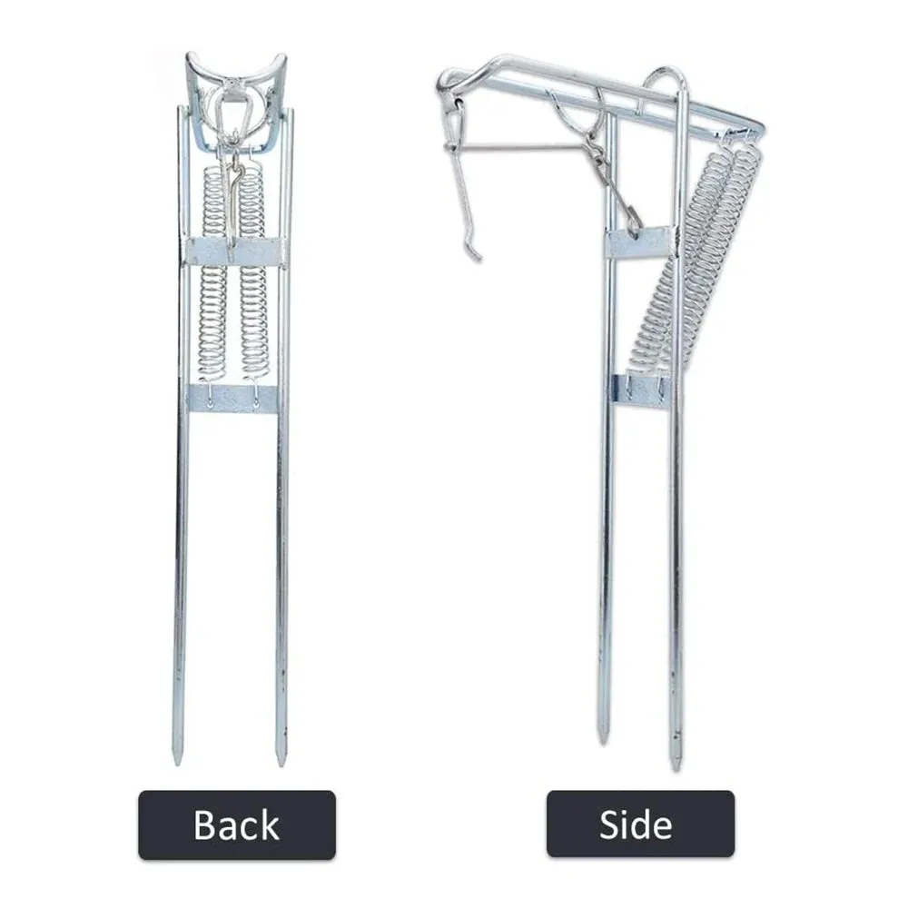 Zinc Alloy Fishing Rod Holder Automatic Support Fishing Rack Spring Support Stand Outdoor Fishing Tools Fishing Rod Bracket
